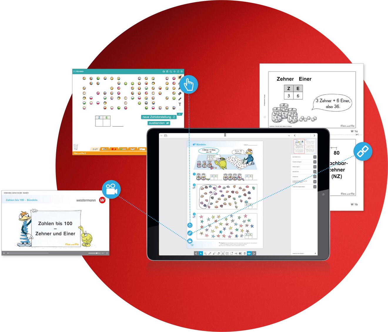 Grafik Material platzieren in der BiBox